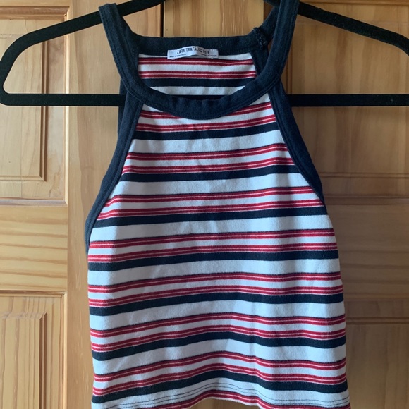 Zara Women’s stripped halter tank top - Picture 1 of 4